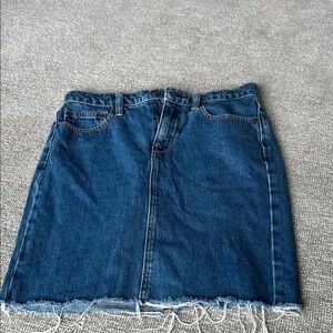 J. Crew Dark Blue Denim Mini Skirt